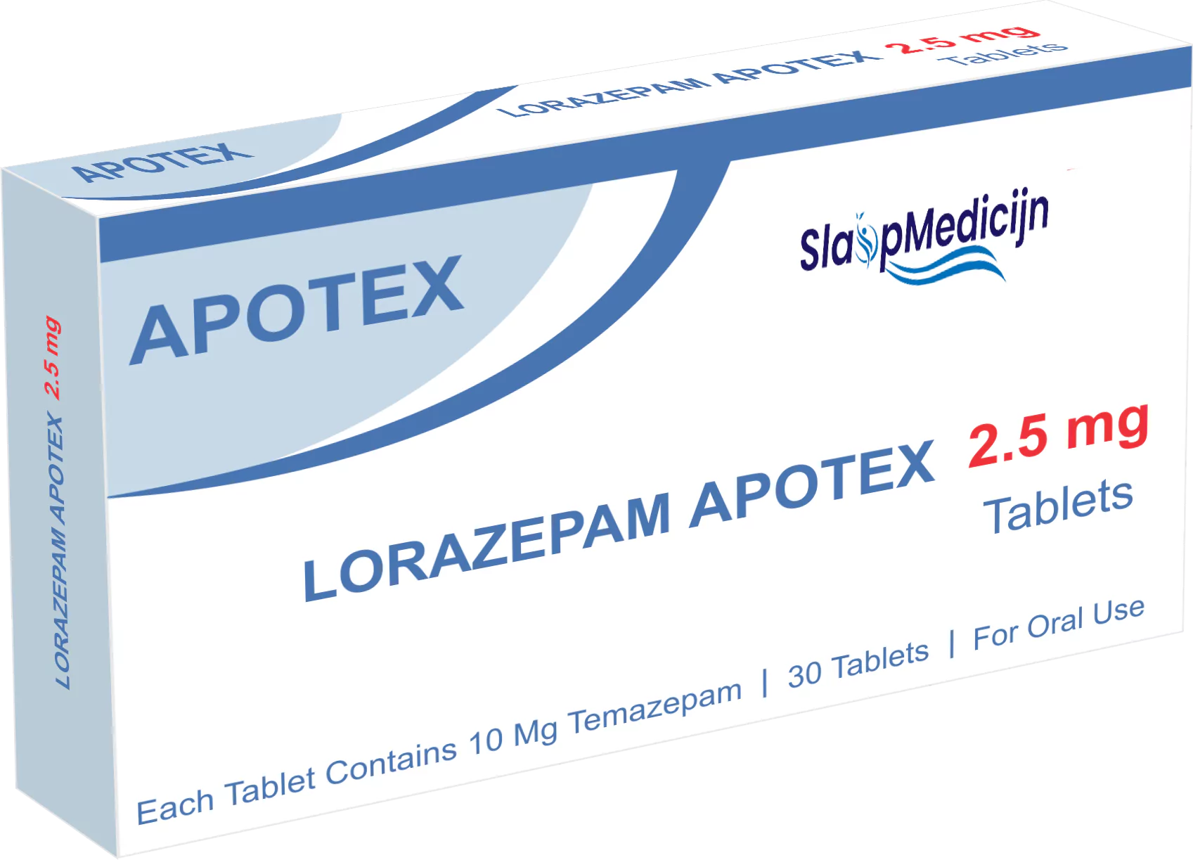 Lorazepam 2.5mg 30 Tabletten