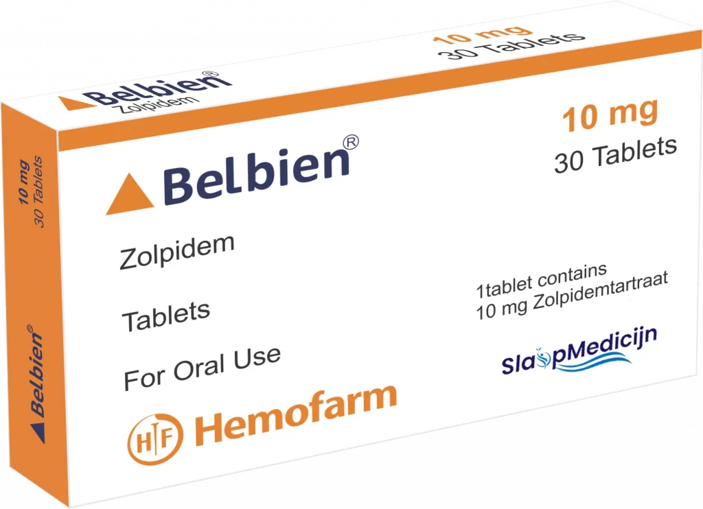 Zolpidem Belbien 10mg Slaapmedicijn.net