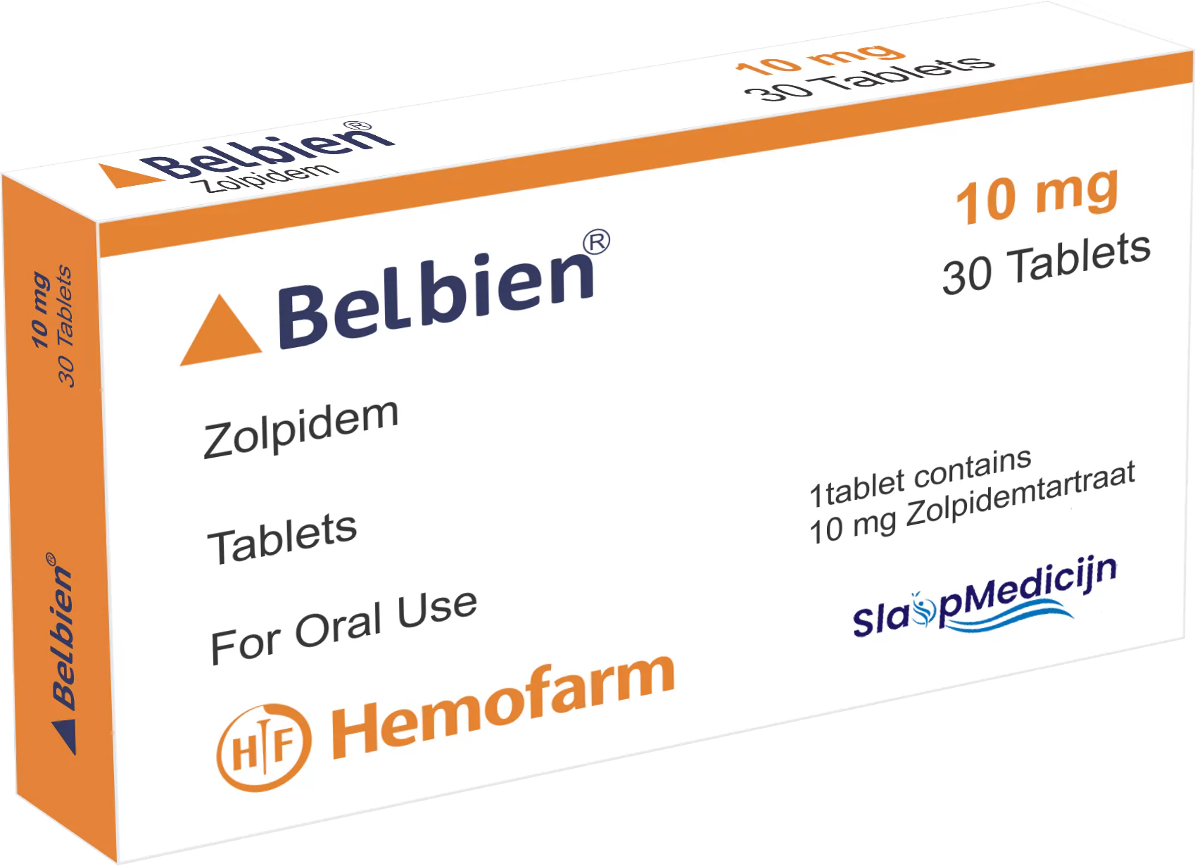 Zolpidem Belbien 10mg Slaapmedicijn.net